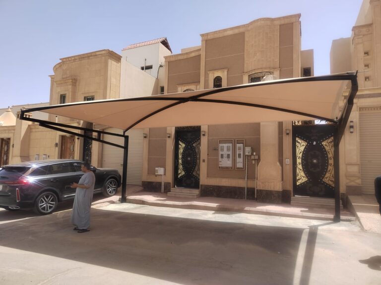 خطوات تركيب مظلة سيارة متحركة في الاحساء