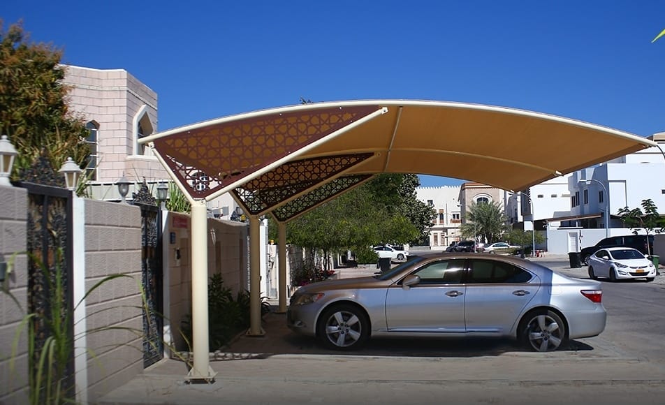 تركيب مظلات حدائق ومسابح بأشكال متنوعة